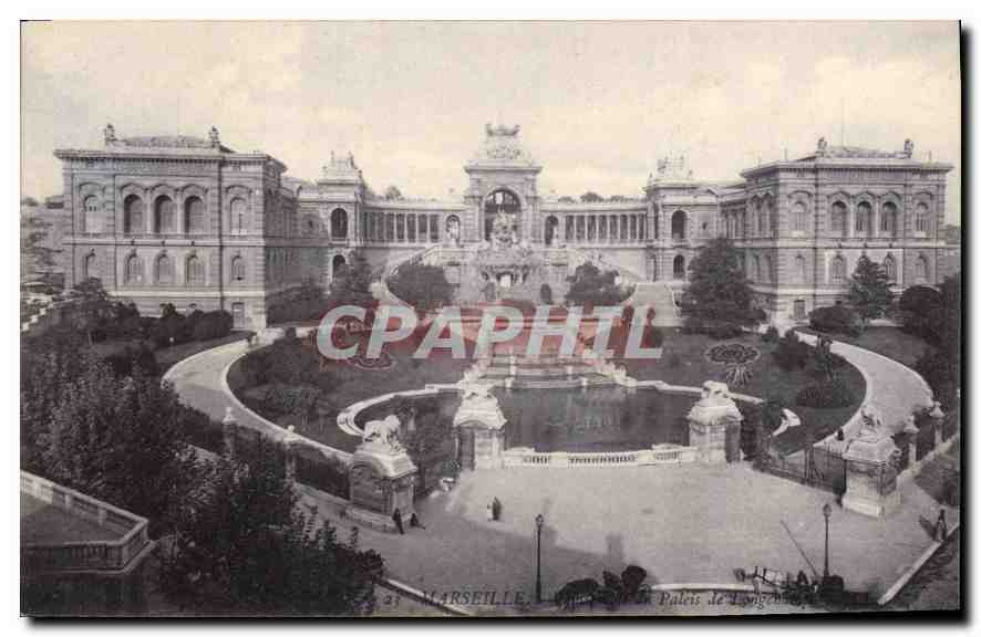 CPA Marseille palais de Longchamp 