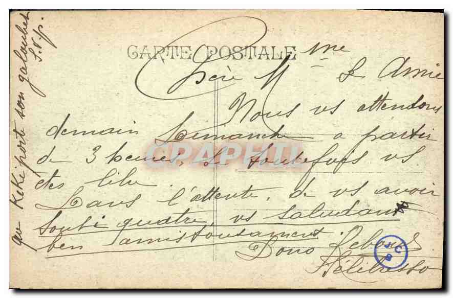 Marseille — Port de la Joliette — A. C. — Verso