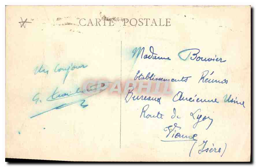 CPA Marseille Notre Dame de la Garde et les Ascenseurs  — Rückseite