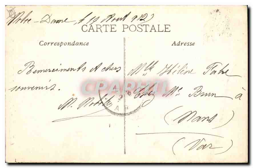 CPA Marseille Ascenseurs de N d de la Garde  — Rückseite