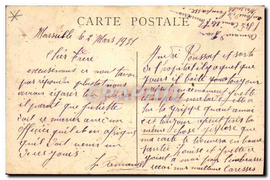 CPA Marseille les Ascenseurs de N d de la Garde  — Rückseite