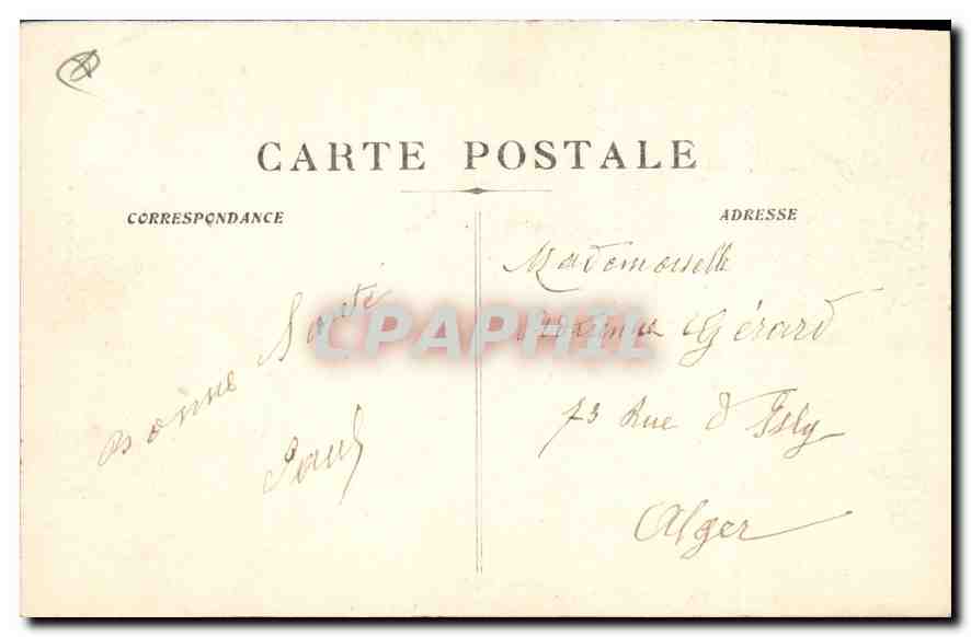 CPA Marseille N D de la Garde  — Verso