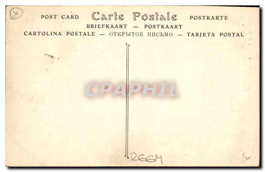 CPA Marseille Ascenseur de Notre Dame de la Garde  — Verso
