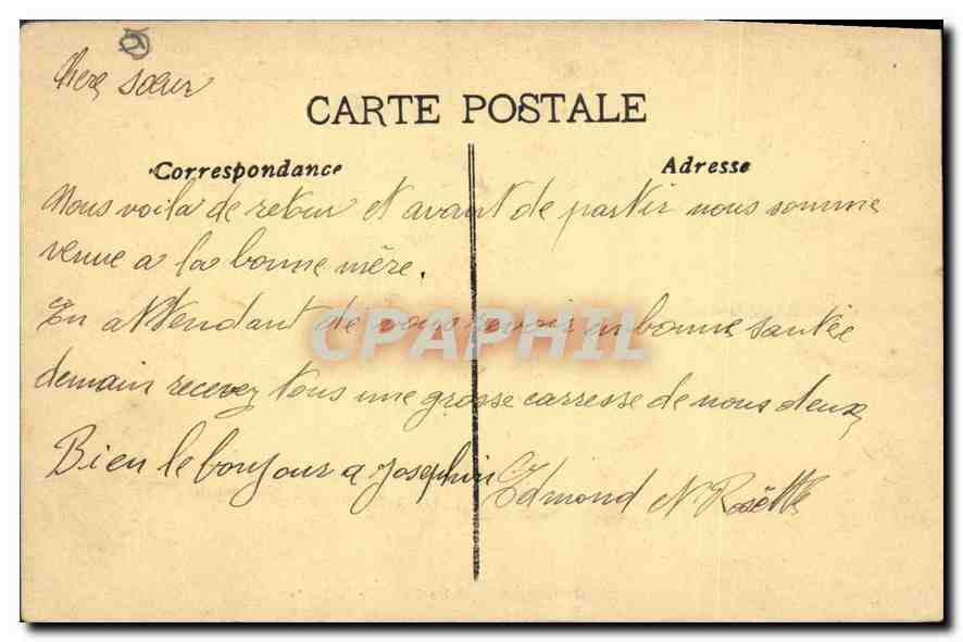 CPA Marseille Notre Dame de la Garde  — Rückseite