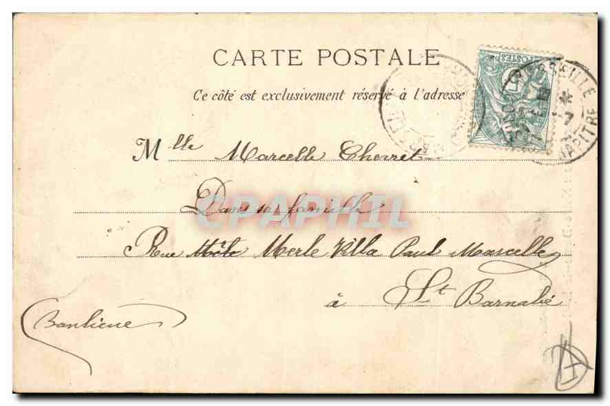 CPA Marseille Notre Dame de la Garde  — Rückseite