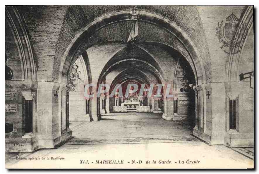CPA Marseille N D de la Garde la Crypte 