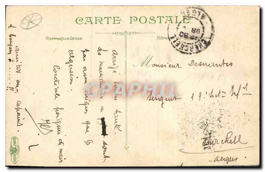 CPA Marseille Ascenseur de N D de la Garde  — Rückseite