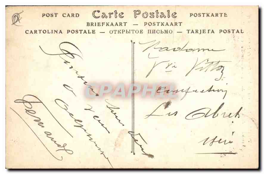 CPA Marseille Ascenseur de Notre Dame de la Garde  — Rückseite
