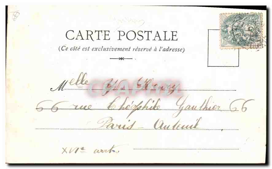 CPA Marseille Notre Dame de la Garde  — Rückseite