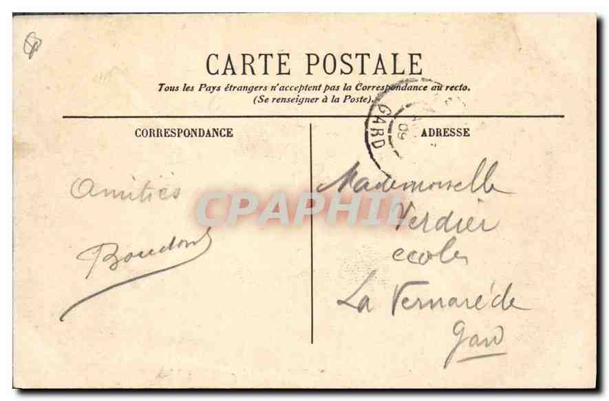 CPA Marseille N D de la Garde Abside  — Rückseite