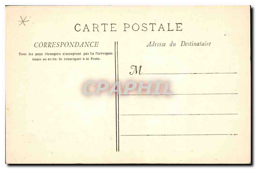 CPA Marseille N D de la Garde  — Rückseite