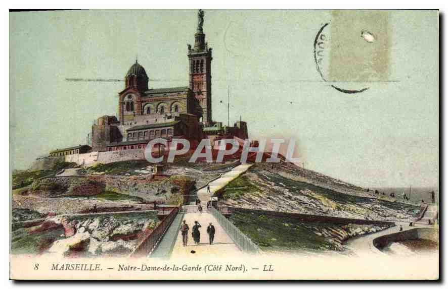 CPA Marseille Notre Dame de la Garde Cote Nord 