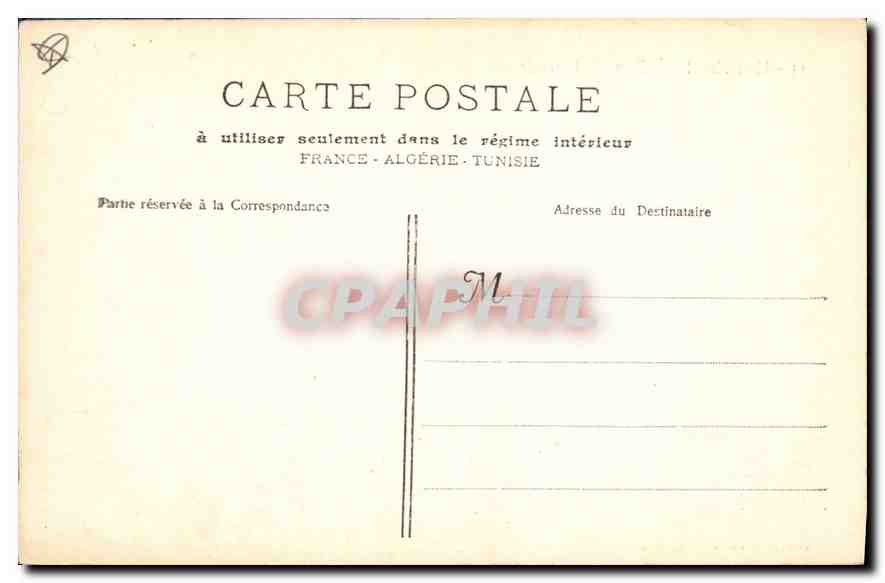 CPA Marseille Notre Dame de la Garde  — Rückseite