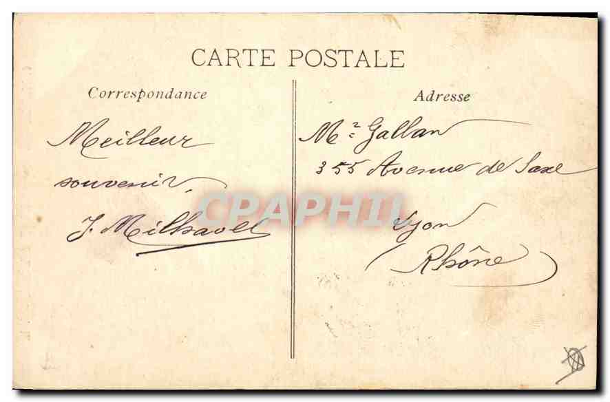 CPA Marseille Ascenseurs de N d de la Garde  — Rückseite