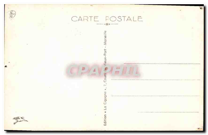 CPA Marseille Notre Dame de la Garde  — Rückseite