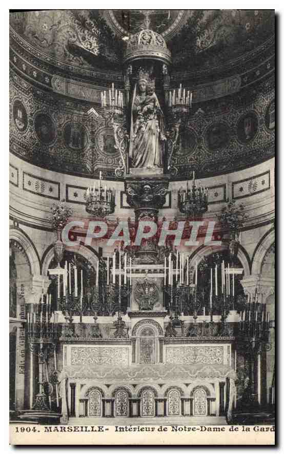 CPA Marseille interieur de Notre Dame de la Garde 