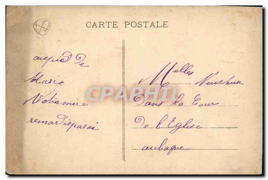 CPA Marseille N d de la Garde basilique et Vigie  — Rückseite