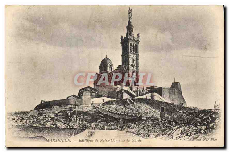 CPA Marseille Basilique de Notre Dame de la Garde 
