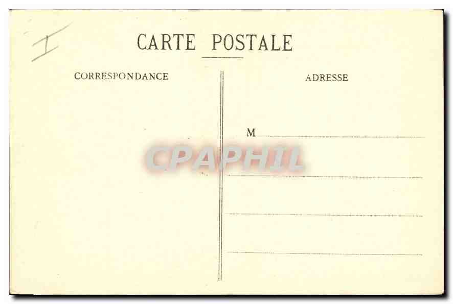 CPA Marseille Palais Longchamp Motif centrale  — Rückseite