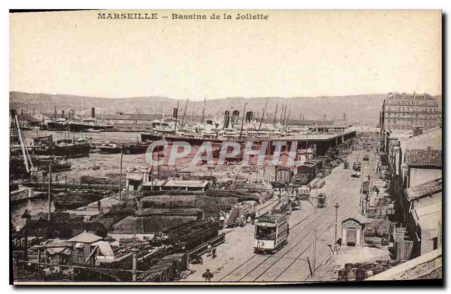 Marseille — Bassins de la Joliette — Éditeur CPAPHIL, n° de série non visible