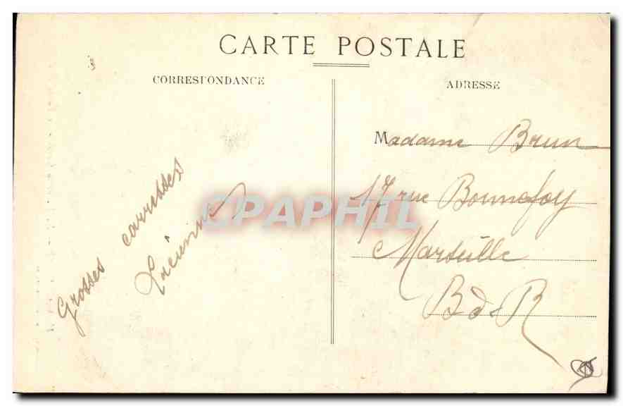 CPA Marseille N D de la Garde Le Pont Levis  — Rückseite