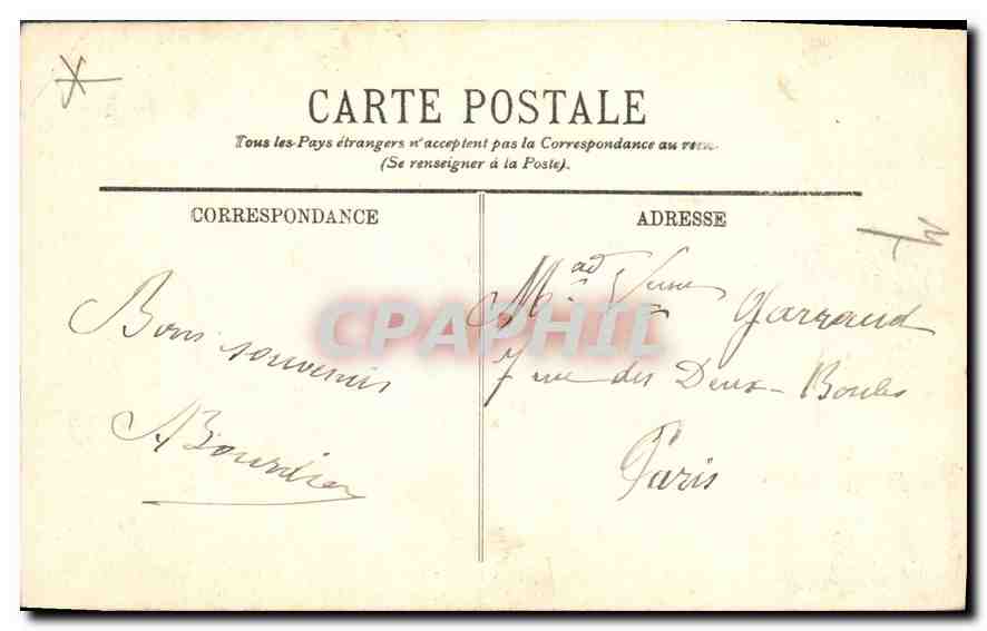 CPA Marseille L'Ascenseur et Notre Dame de la Garde  — Rückseite