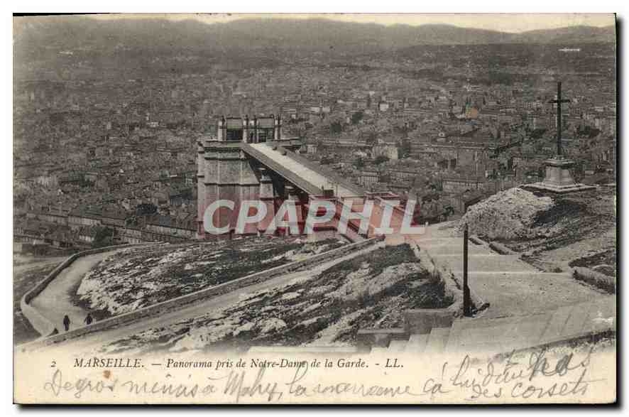 CPA Marseille Panorama pris de Notre Dame de la Garde 