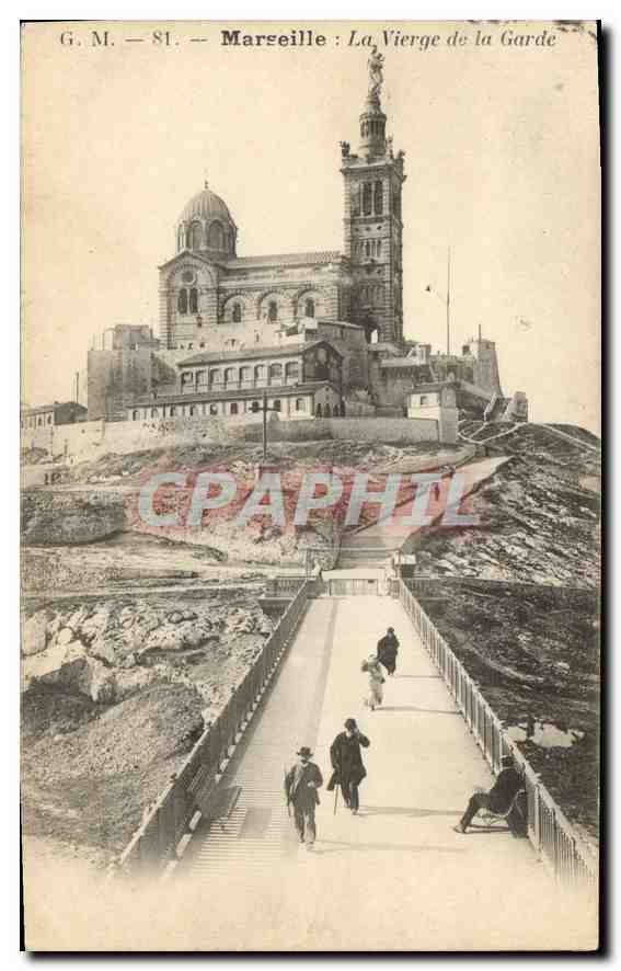 CPA Marseille La Vierge de la Garde 