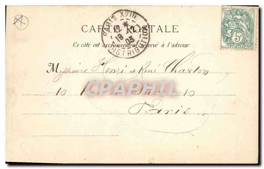 CPA Marseille La Vierge de la Garde  — Rückseite
