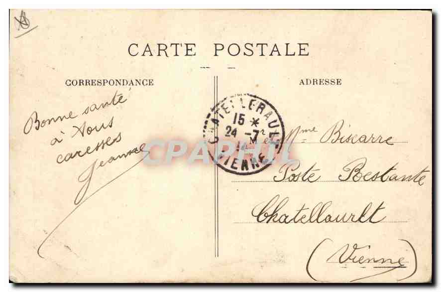 CPA Marseille Ascenseur de Notre Dame  — Rückseite