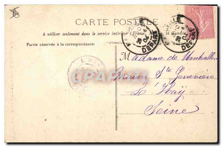 CPA Marseille Notre Dame de la Garde  — Rückseite