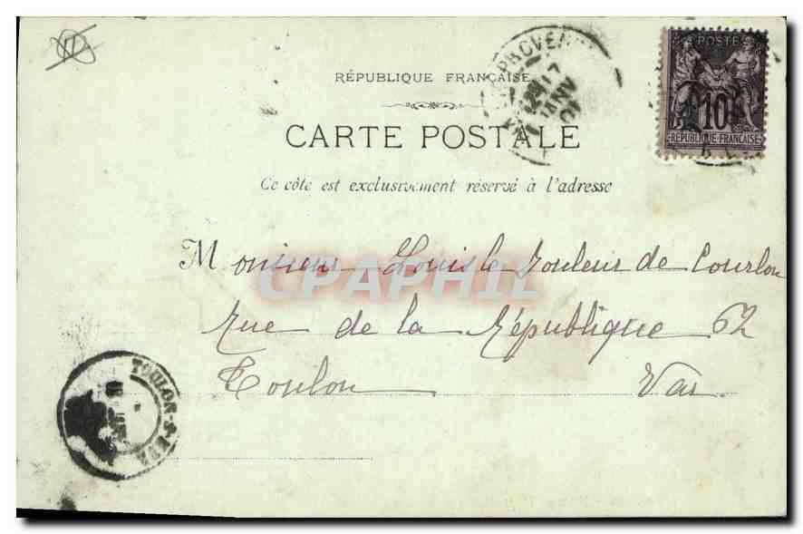 CPA Marseille Notre Dame de la Garde  — Rückseite