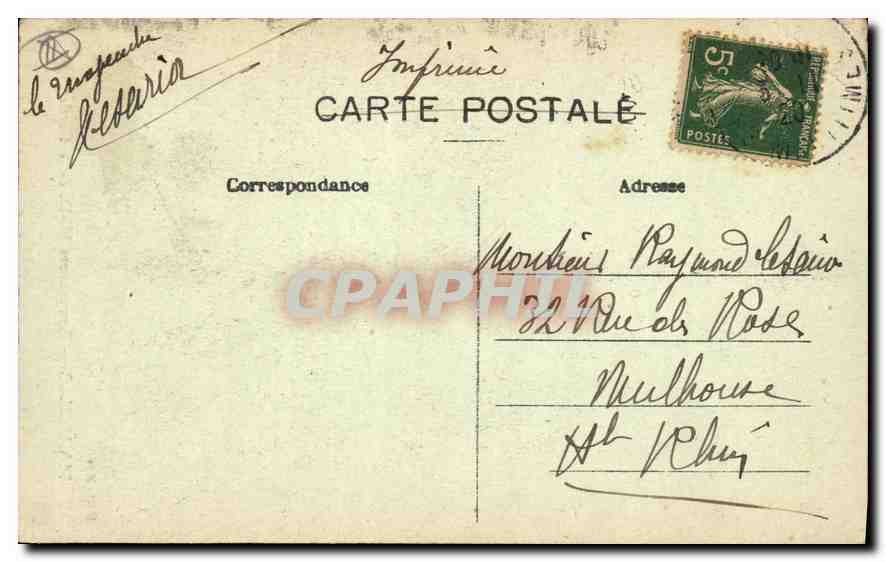 CPA Marseille Ascenseurs N D de la Garde  — Rückseite