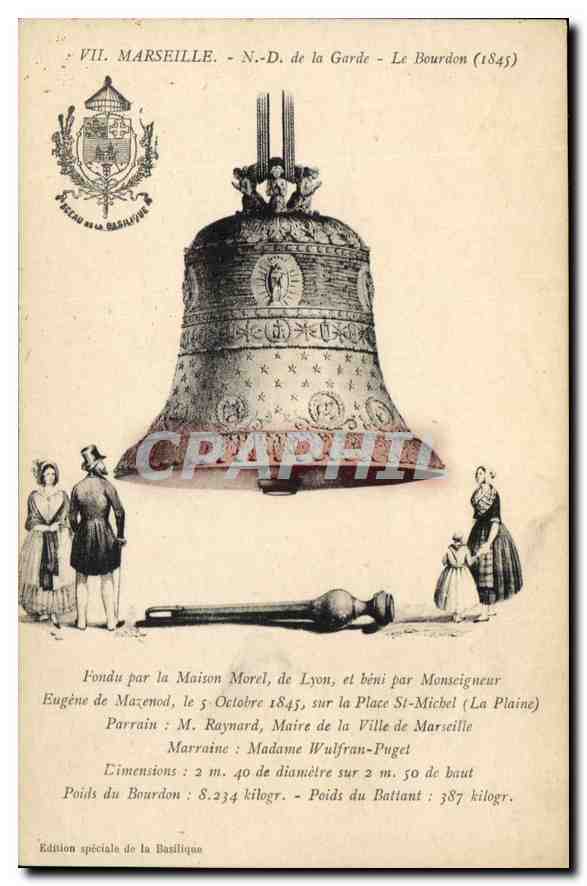 CPA Marseille N D de la Garde Le Bourdon Cloche