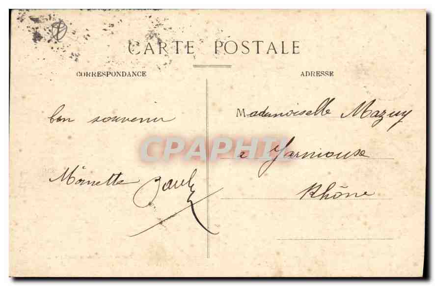CPA Marseille N D de la Garde La Croix de Mission  — Rückseite