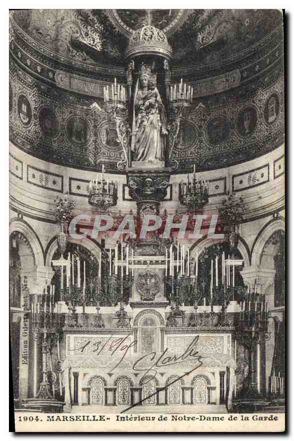 CPA Marseille Interieur de Notre Dame de la Garde 