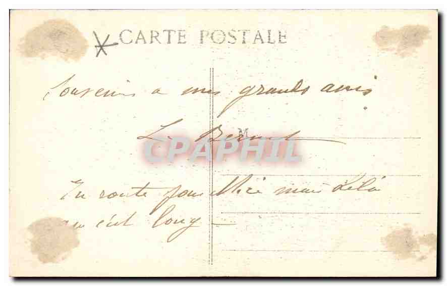 CPA Marseille N D de la Garde  — Rückseite
