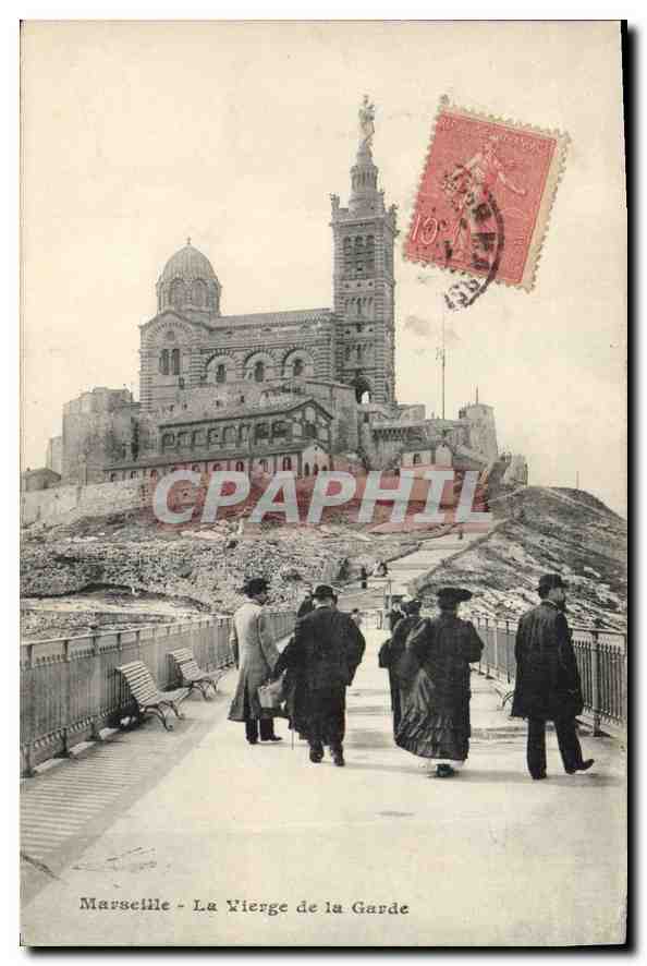 CPA Marseille La Vierge de la Garde 
