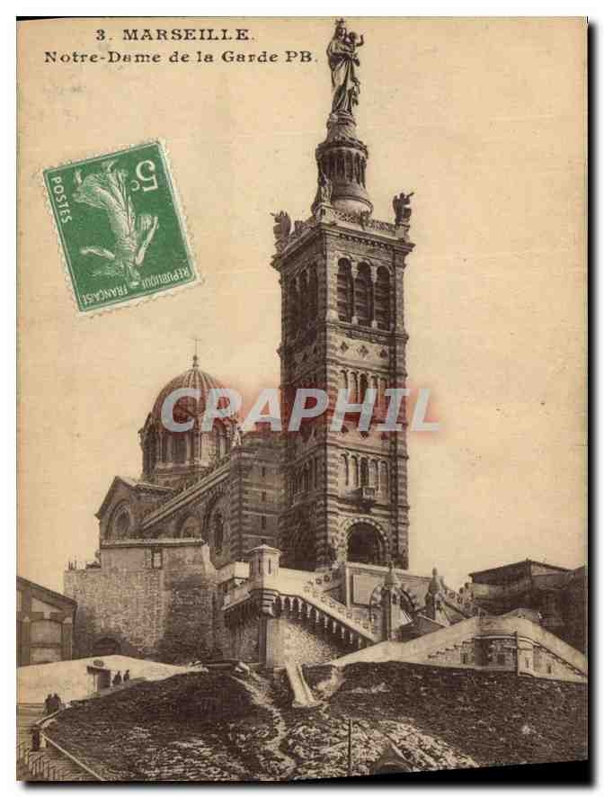 CPA Marseille Notre Dame de la Garde PB 