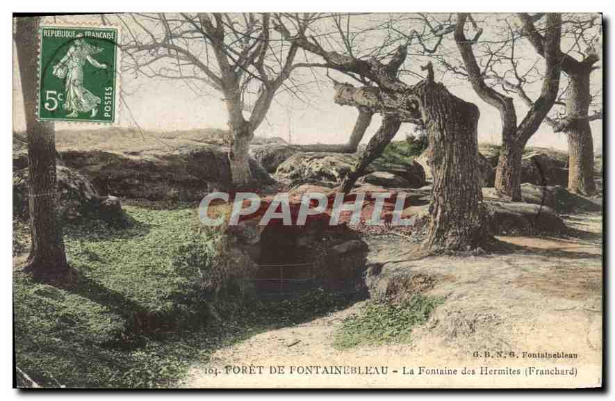 Foresta di Fontainebleau — La Fontaine des Hermites (Franchard) — G.B.N.G. Fontainebleau