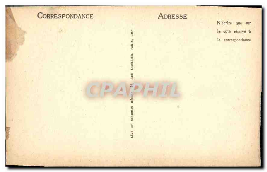 CPA Palais de Fontainebleau Le Salon d'Abdication — Rückseite