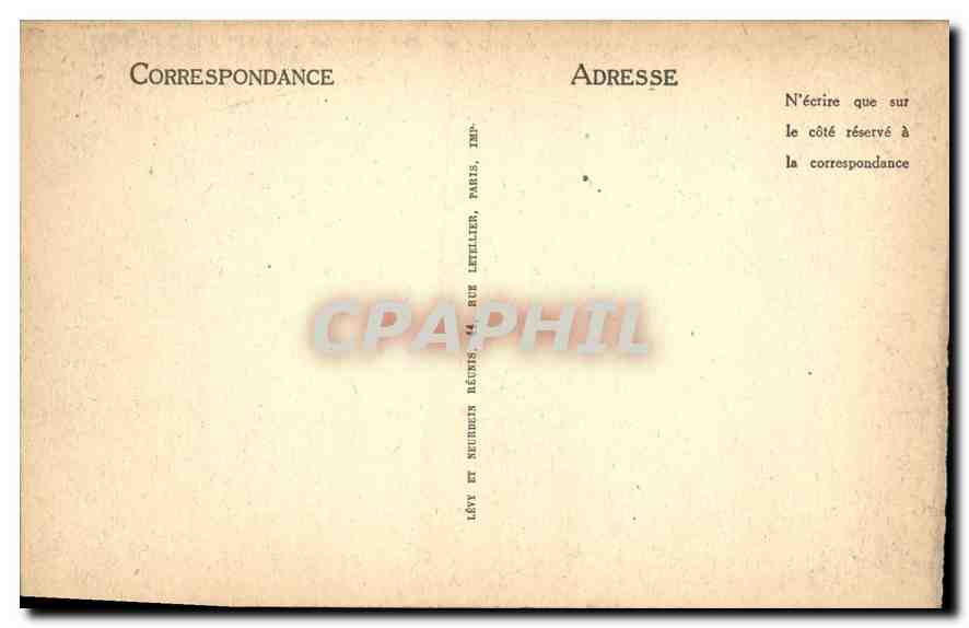 Cartolina d'epoca Palazzo di Fontainebleau Cappello di Napoleone I — Verso