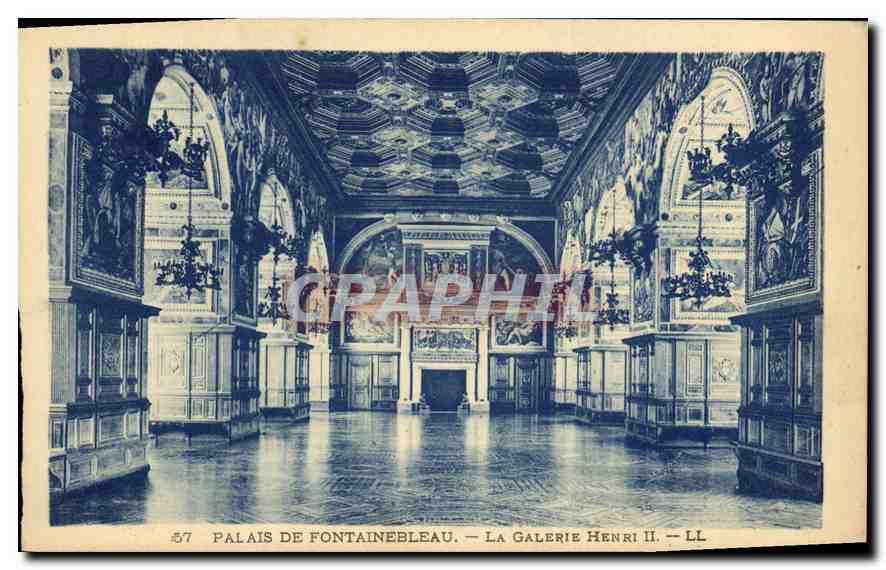 CPA Palais de Fontainebleau La Galerie Henri II