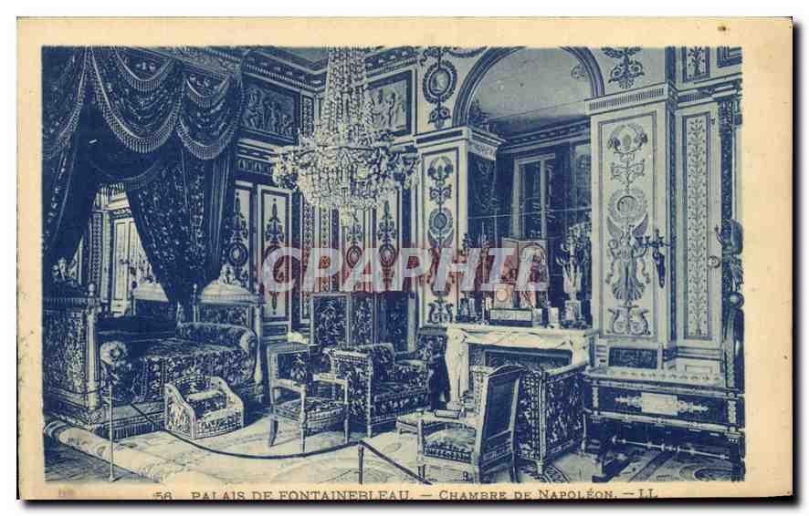 Palast von Fontainebleau — Zimmer Napoleons — II — Verleger Lévy et Neuchâtel, Paris