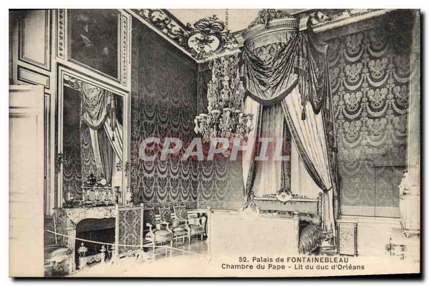 Chambre du Pape - Lit du duc d'Orléans — Palais de Fontainebleau