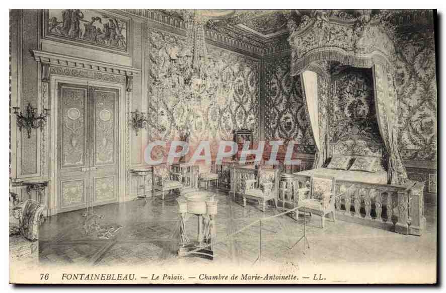 Fontainebleau — Le Palais — Chambre de Marie-Antoinette — LL. — n°76
