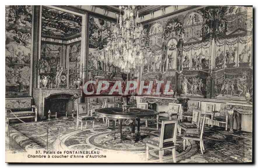 Schloss Fontainebleau — Schlafzimmer von Anne von Österreich — n°37