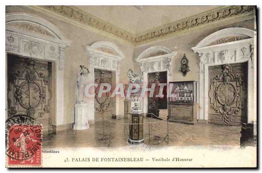 Palais de Fontainebleau — Vestibule d'Honneur — Éditeur : C. L. B. n°43