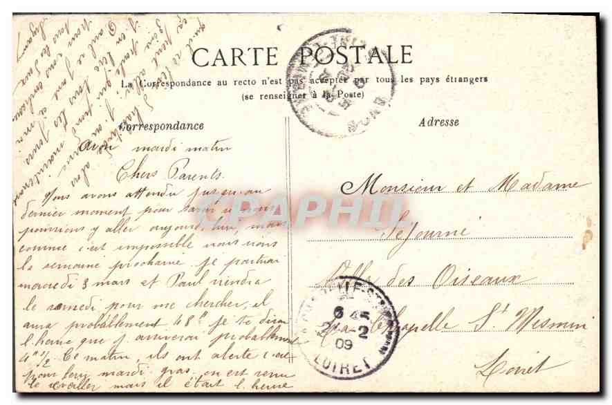 Palais de Fontainebleau — Galerie des Assiettes — CPAPHIL — Verso