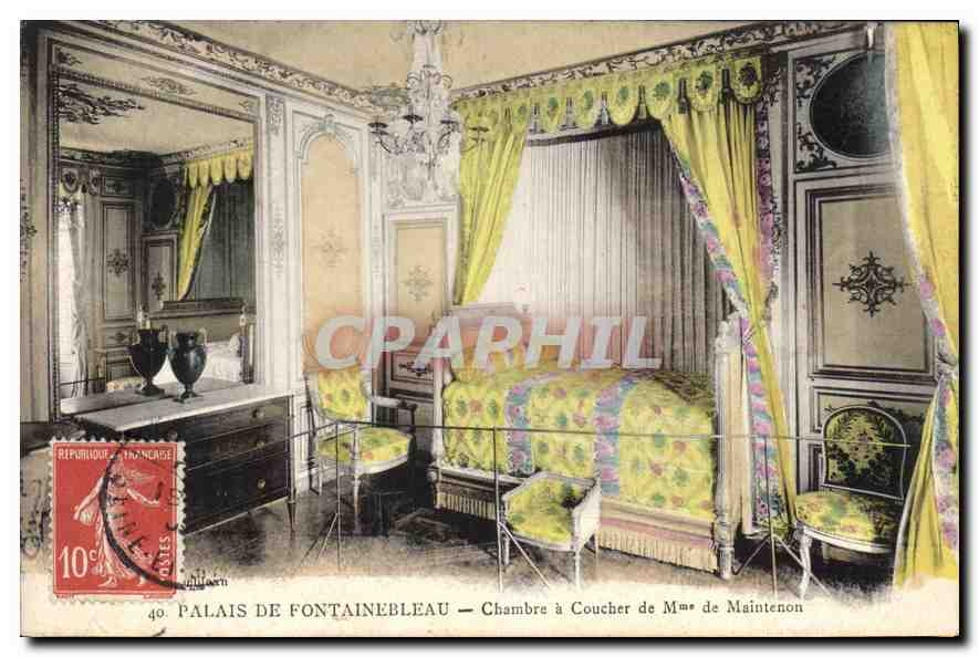 Palast von Fontainebleau — Schlafzimmer von Madame de Maintenon